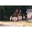 Group of Camp Solelim campers unloading logs, ca. 1990. Ontario Jewish Archives, Blankenstein Family Heritage Centre, accession 2014-10-3.|